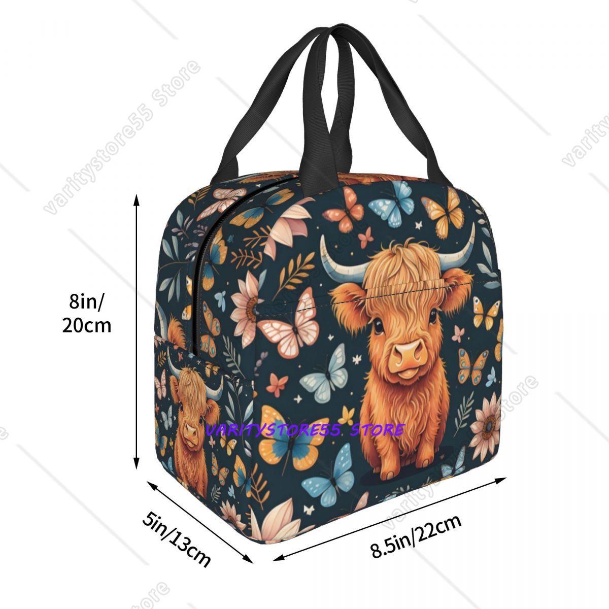 حقيبة غداء مخصصة بتصميم بقرة ه - مراجعة Tote Bag Sublimation وسعره