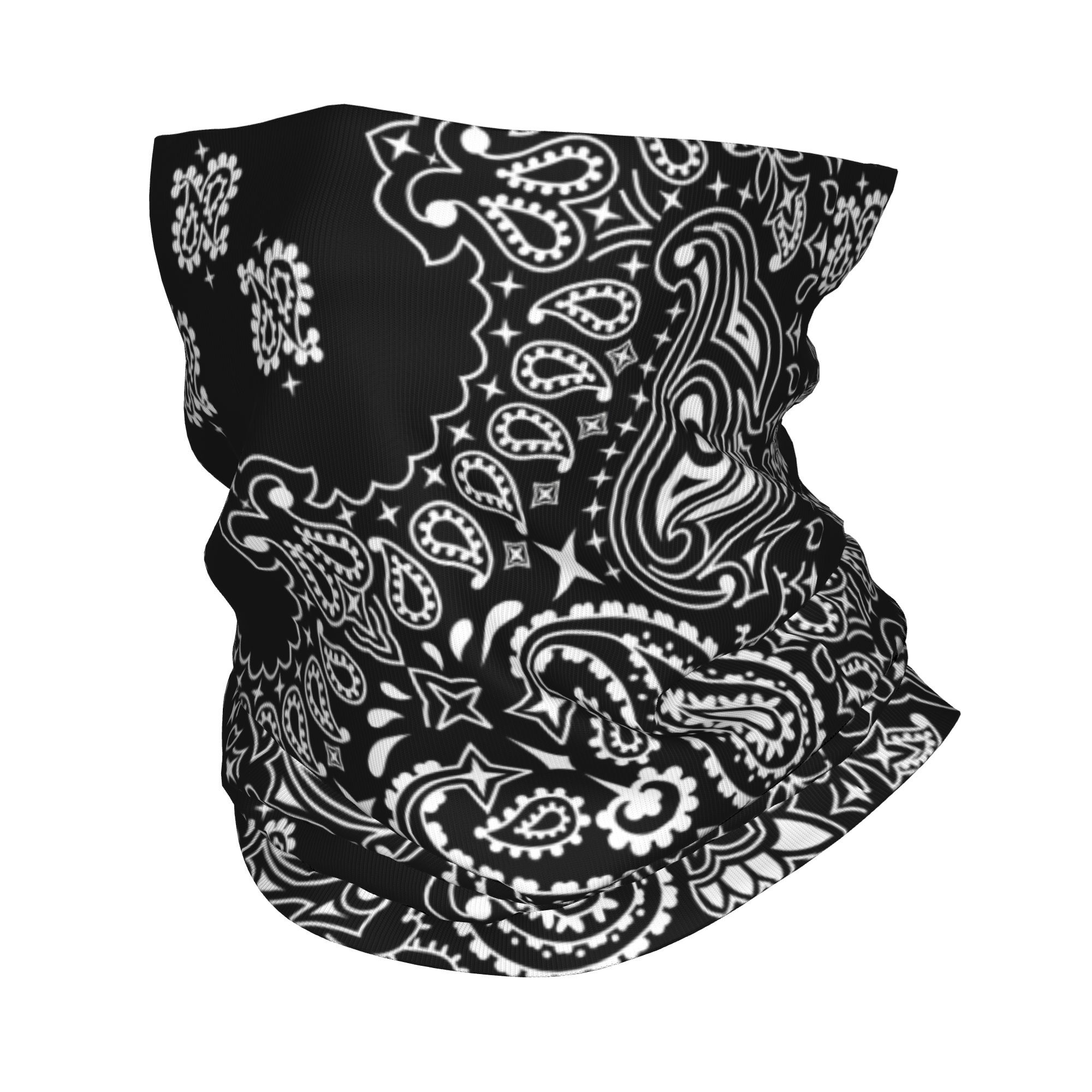 مخصص أبيض وأسود بيزلي باندانا  - مراجعة Bandana Blank White وسعره