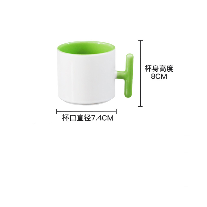 2 قطعة الإبداع T-شكل مقبض السي - مراجعة Sublimation Mug White وسعره
