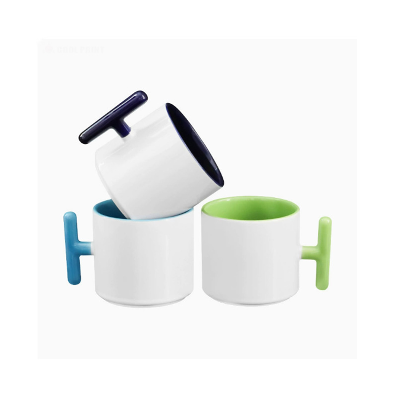 2 قطعة الإبداع T-شكل مقبض السي - مراجعة Sublimation Mug White وسعره